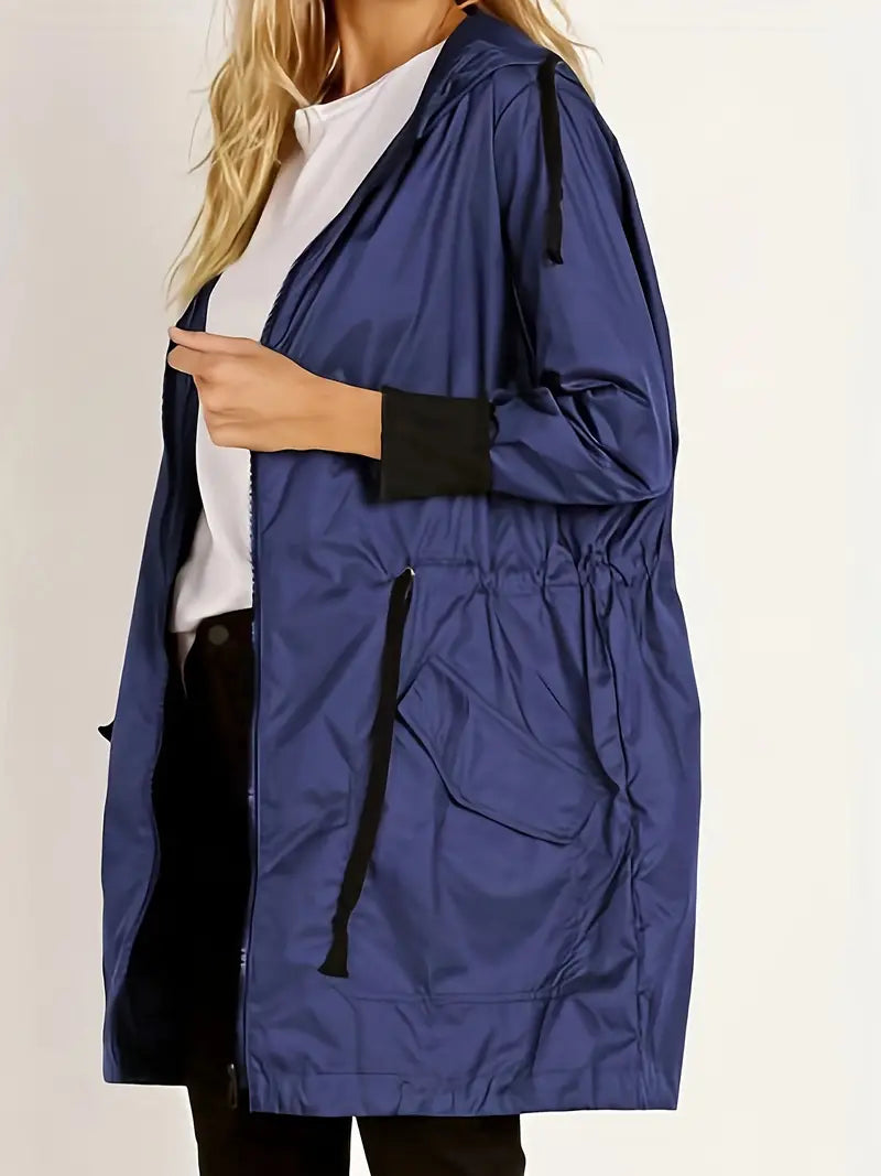 Coralia | Windbreaker for women with hood and drawstring