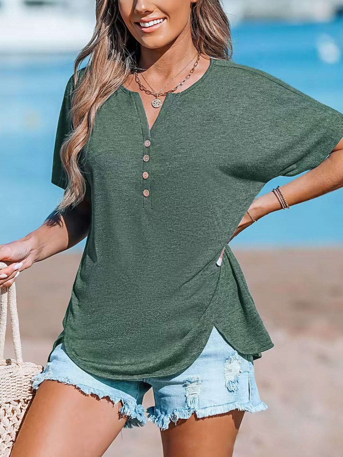 Diana® | Short sleeve t-shirt with notches