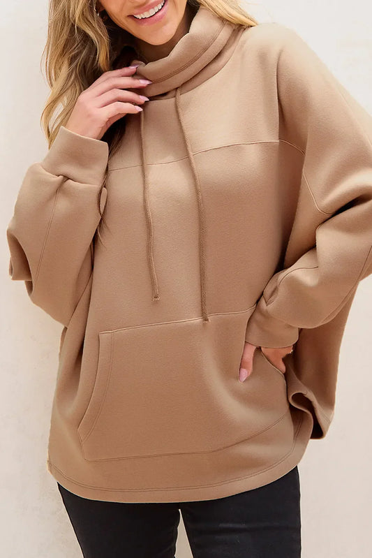 Camila® | Long-sleeved sweatshirt with turtleneck and drawstring