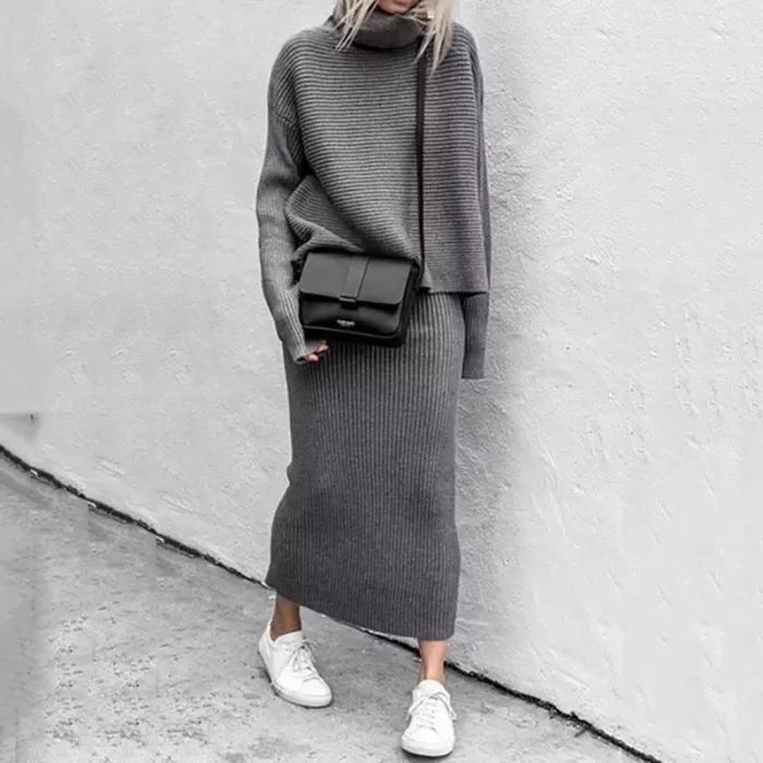 Amy® | Stylish rib knit set