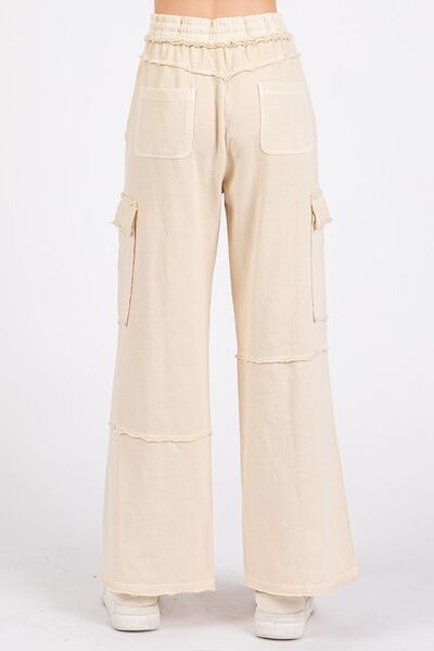 Catalina® | Wide-leg cargo pants with an elastic waistband