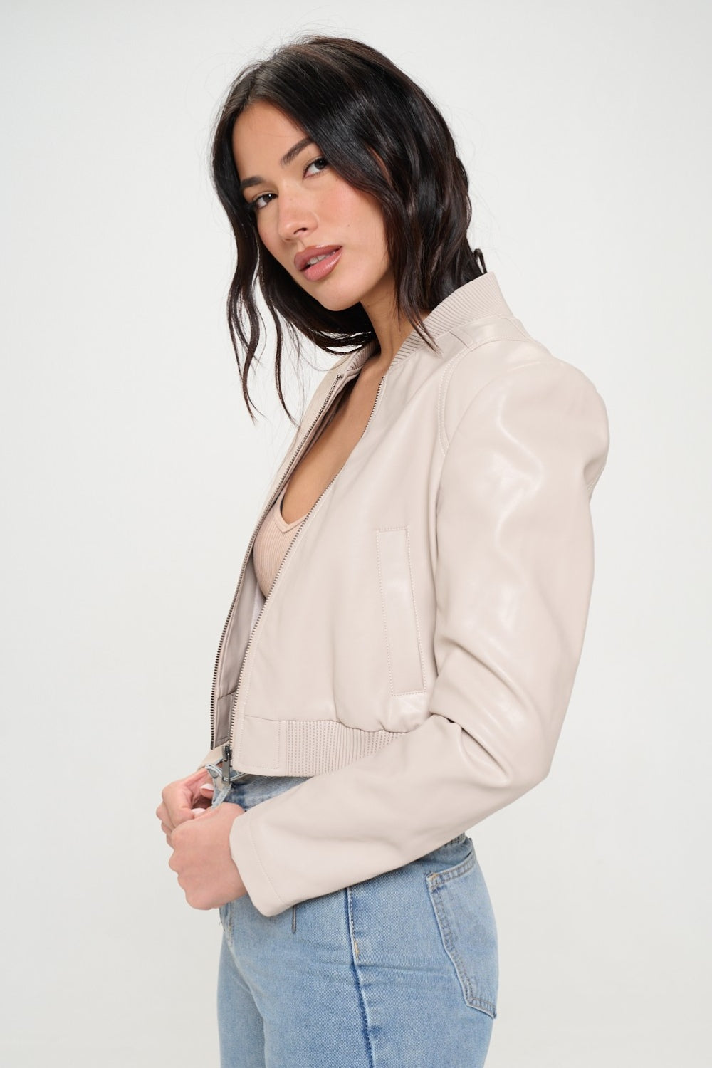 Anika® | Short bomber jacket with zip