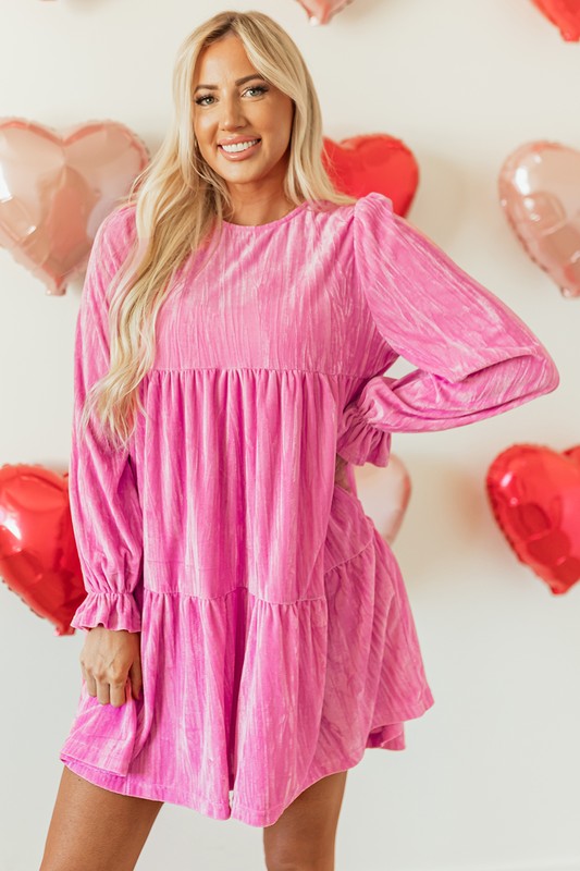 Dayana® | Pink long sleeve dress