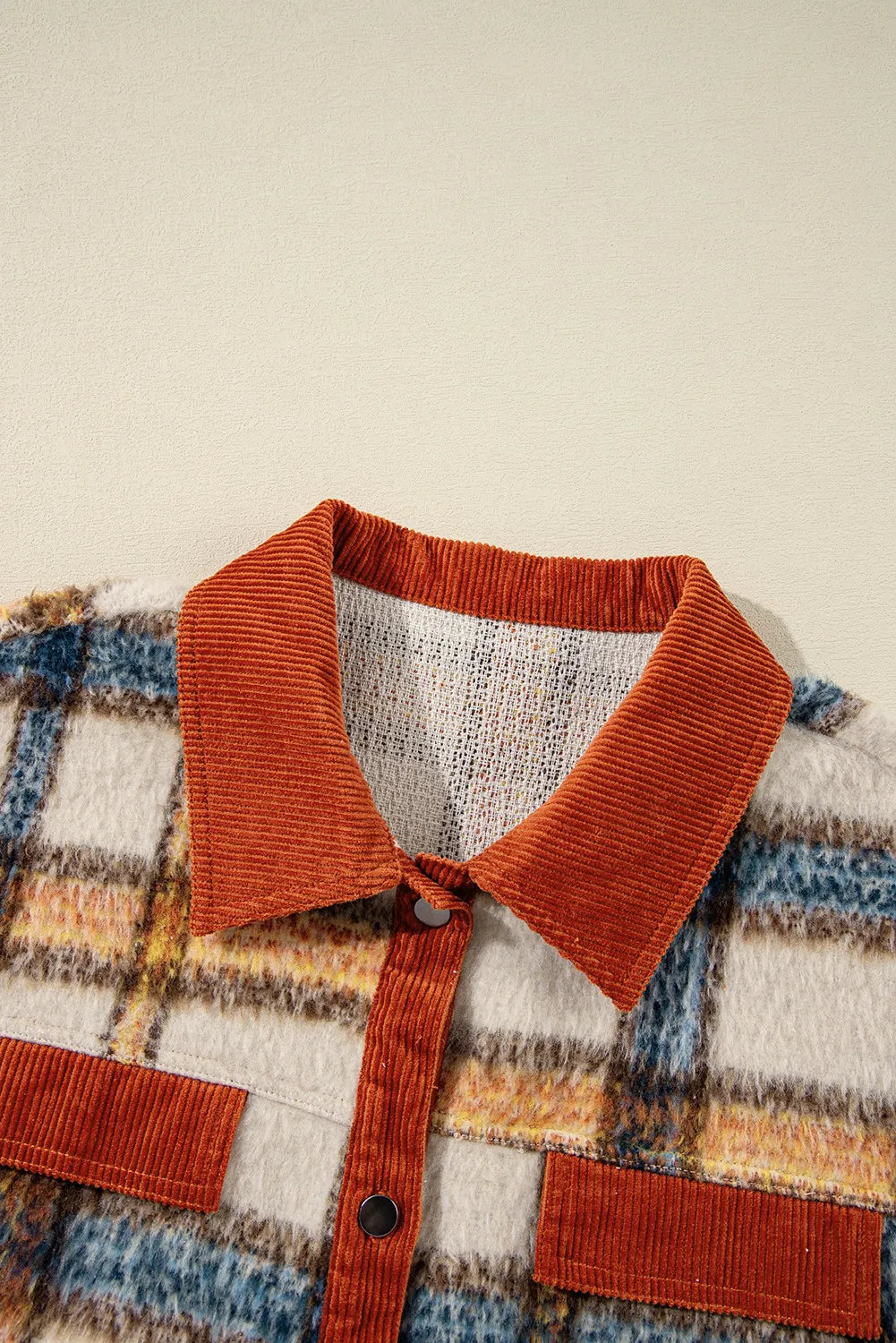 Damaris® | Oversized checked button-down jacket