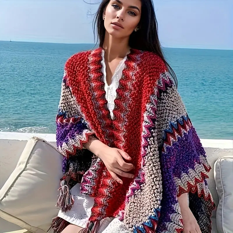 Antonia® | Knitted poncho shawl