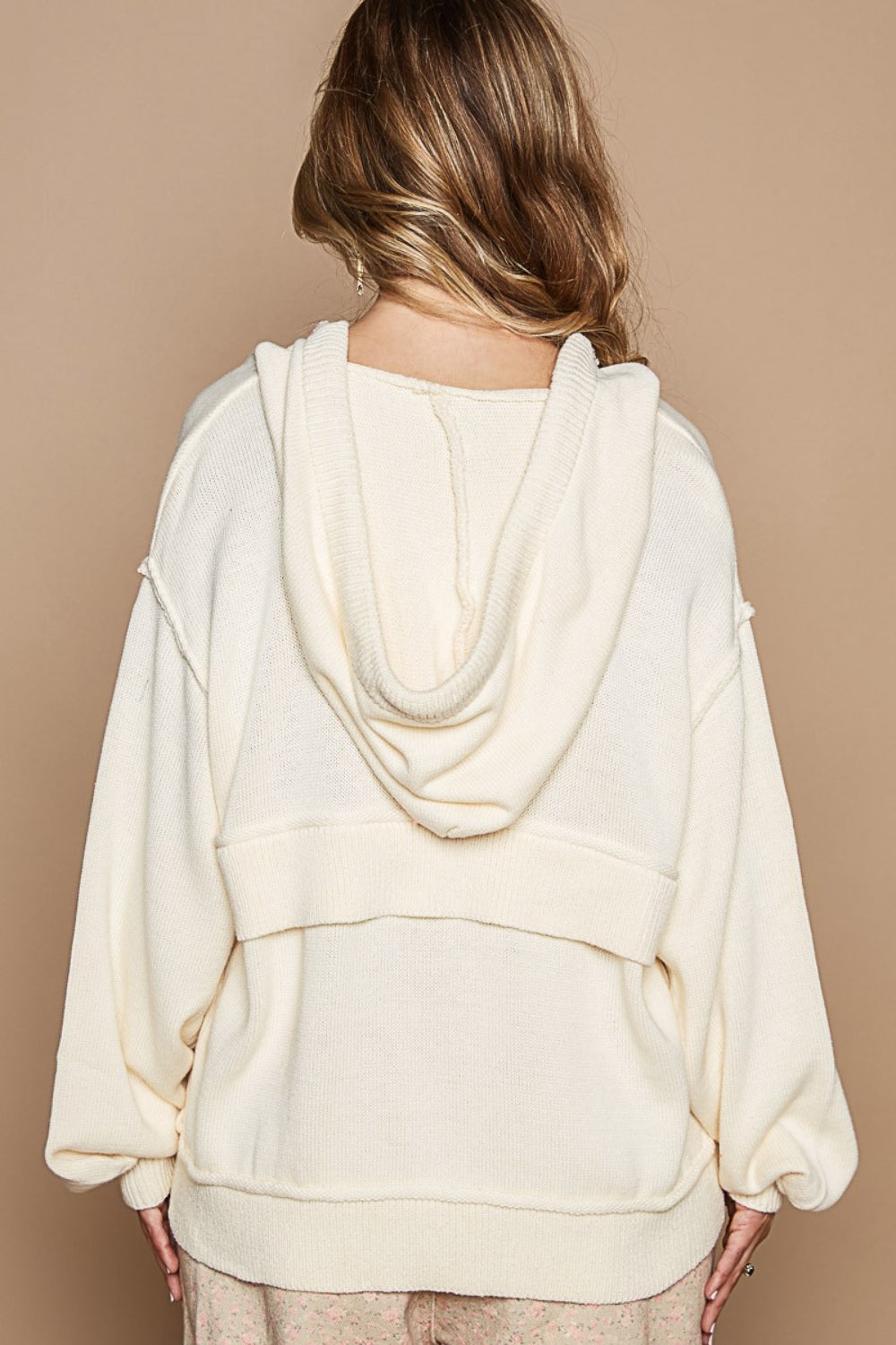 Camila® | Half-zip hoodie with dropped shoulders