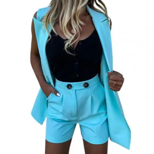 Asela® | Elegant Streetwear-Set Blazer+Shorts