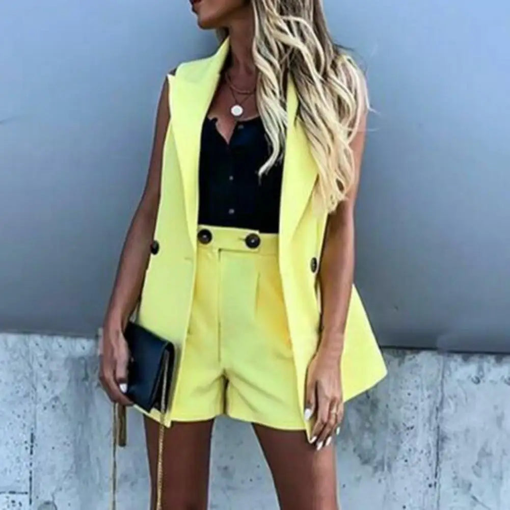 Asela® | Elegant Streetwear-Set Blazer+Shorts