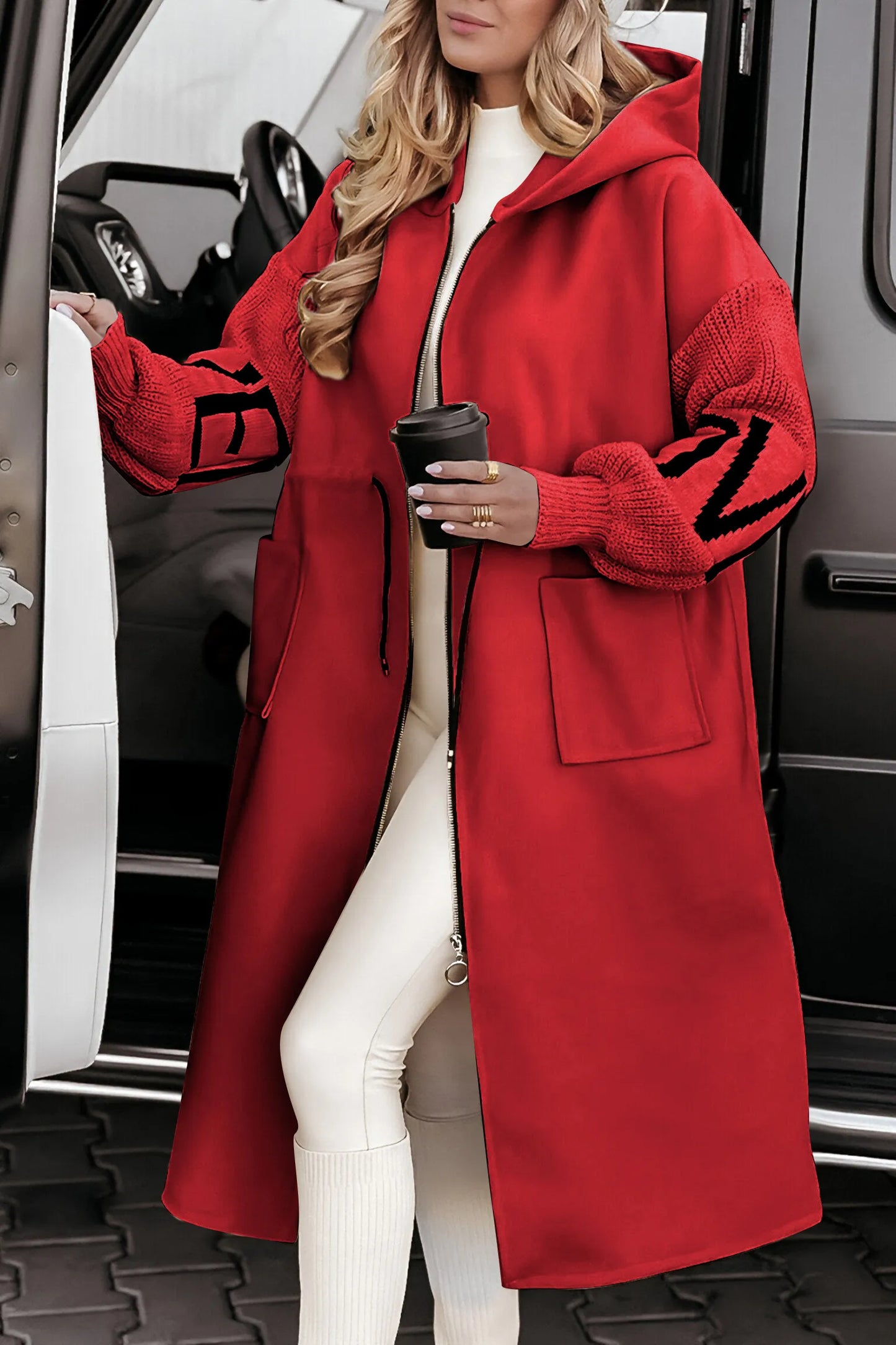 Abigail® | Hooded Patchwork Jacket
