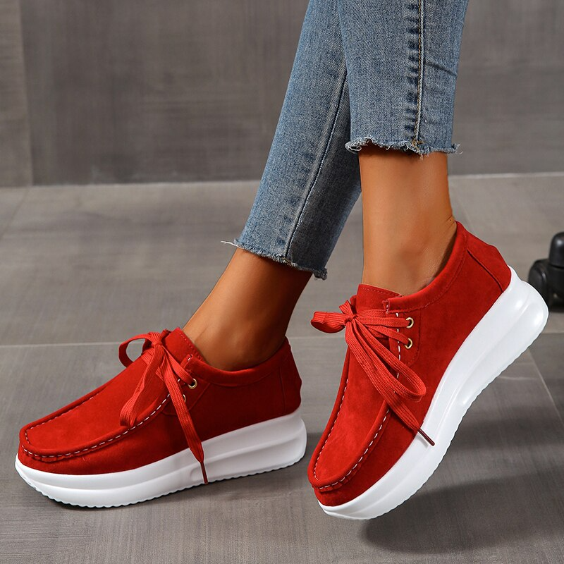 Claudia® | Stylish Thick Suede Shoes