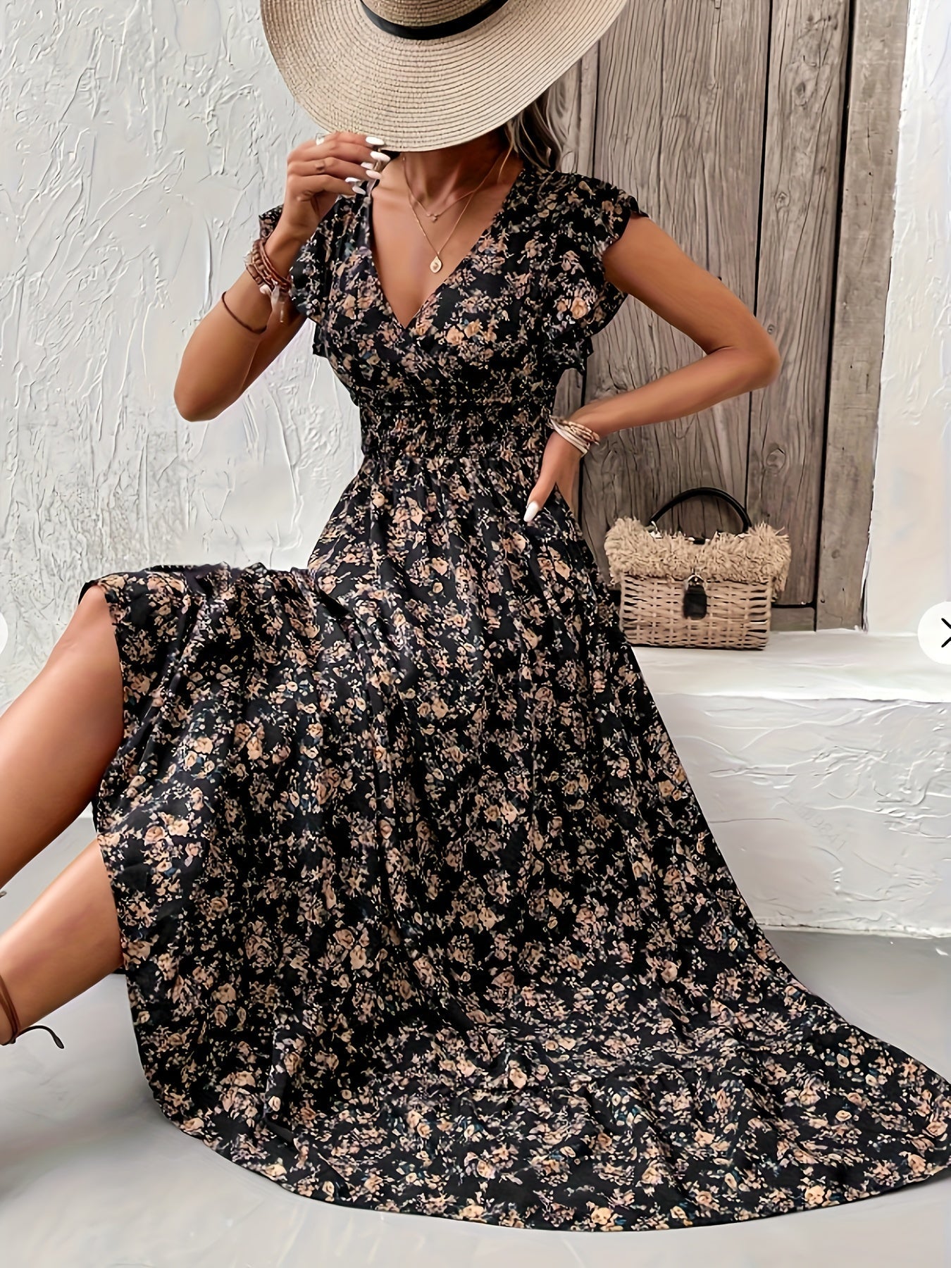 Dominique® | Floral A-line dress
