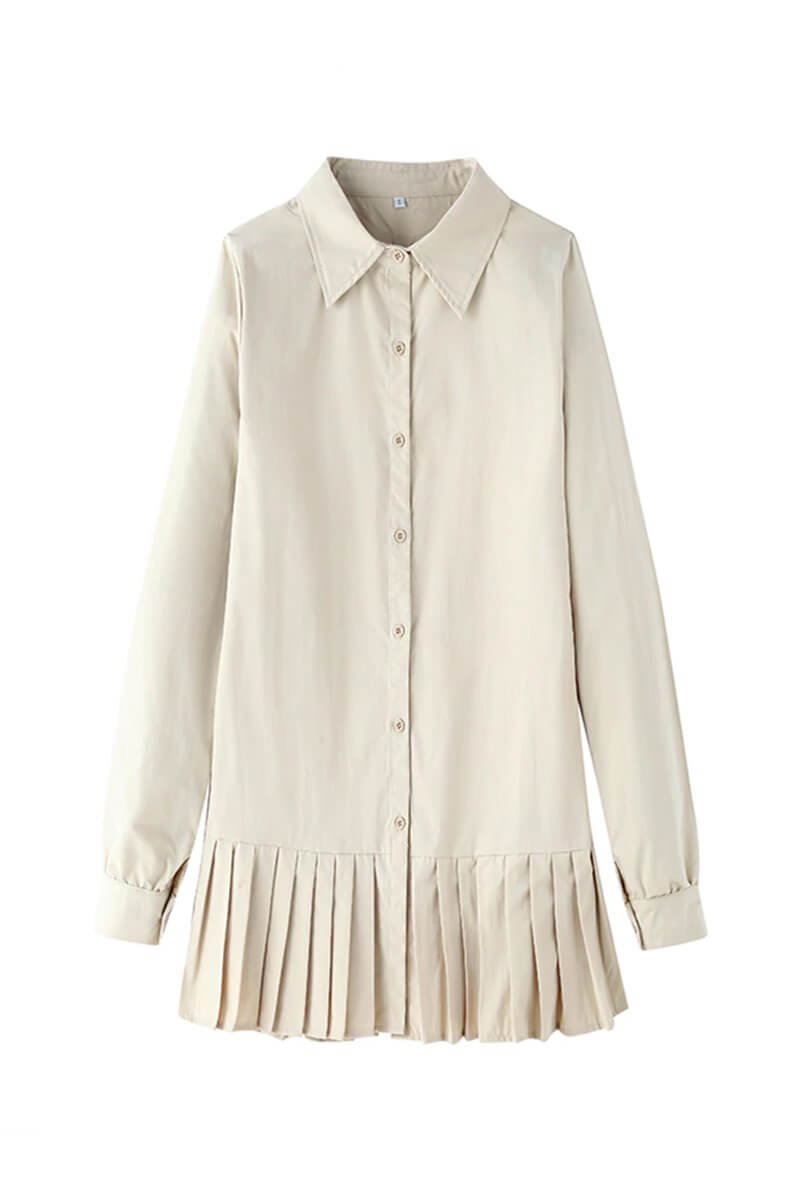 Ariadna® | Short, pleated shirt dress
