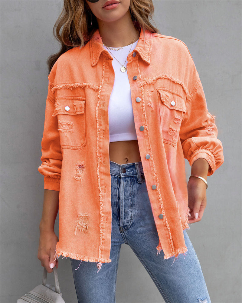 Amalia | Colorful women's denim jacket