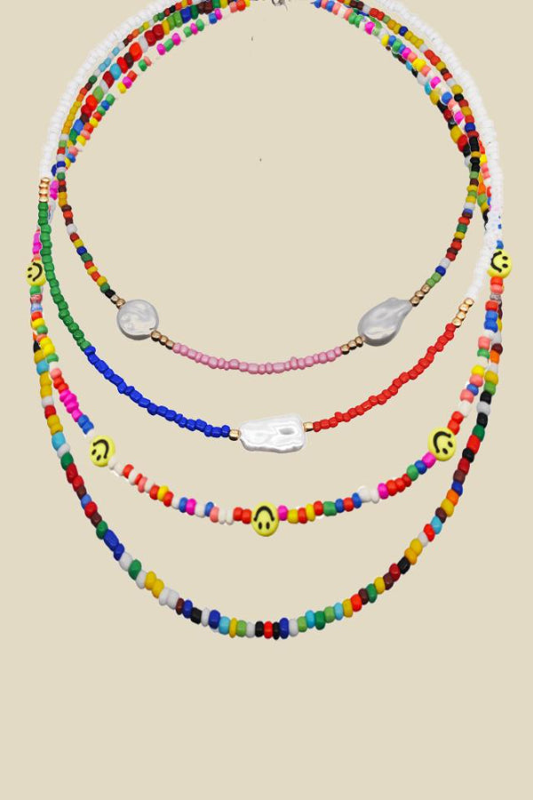 Bianca® | Sally Rainbow Millet Beads bead necklace set