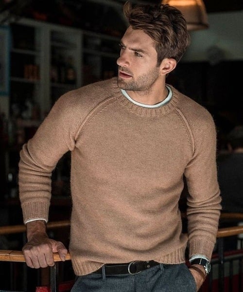 Troy | Men's Crew Neck Knit Sweater