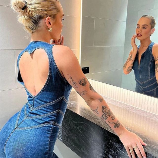 Alicia® | Retro Denim Jumpsuit With Zip