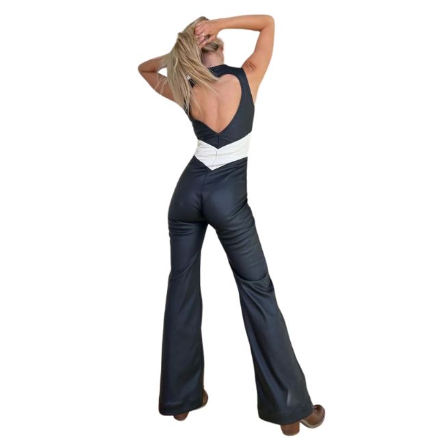 Alicia® | Retro Denim Jumpsuit With Zip
