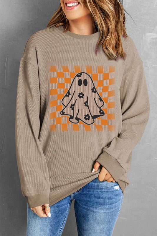 Daria® | Ghost crew neck long sleeve sweatshirt