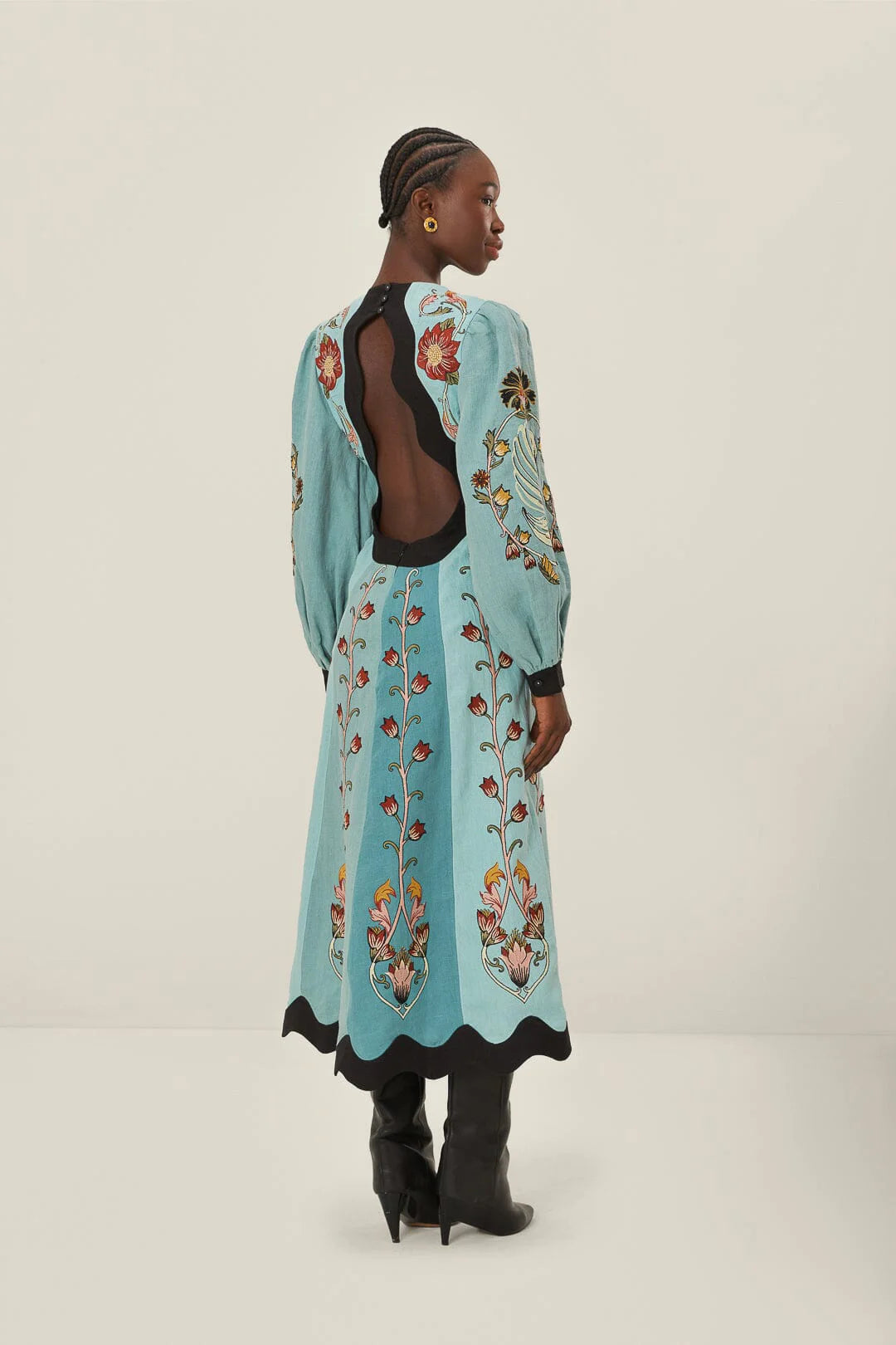 Cheri | Elegant Long Sleeve Midi Dress