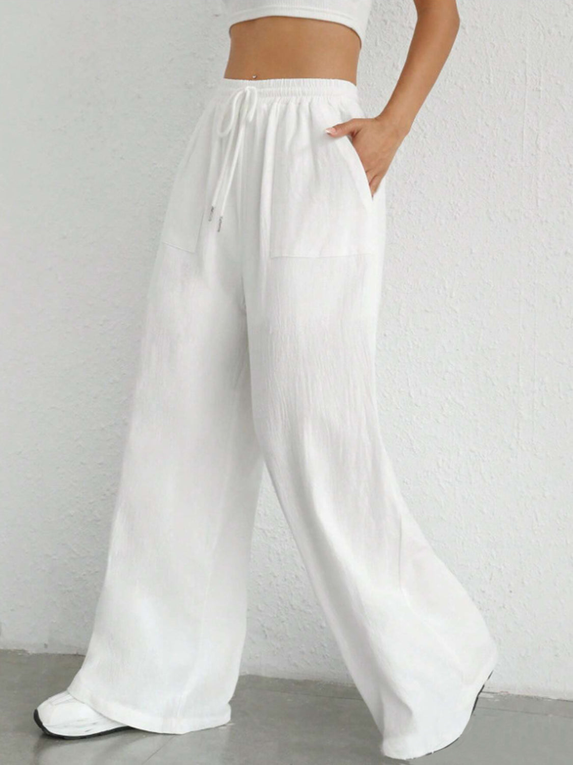 Ashley® | Wide leg trousers with drawstring