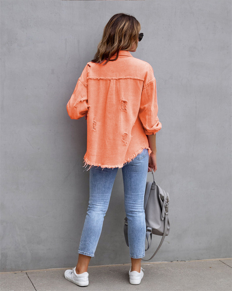 Amalia | Colorful women's denim jacket