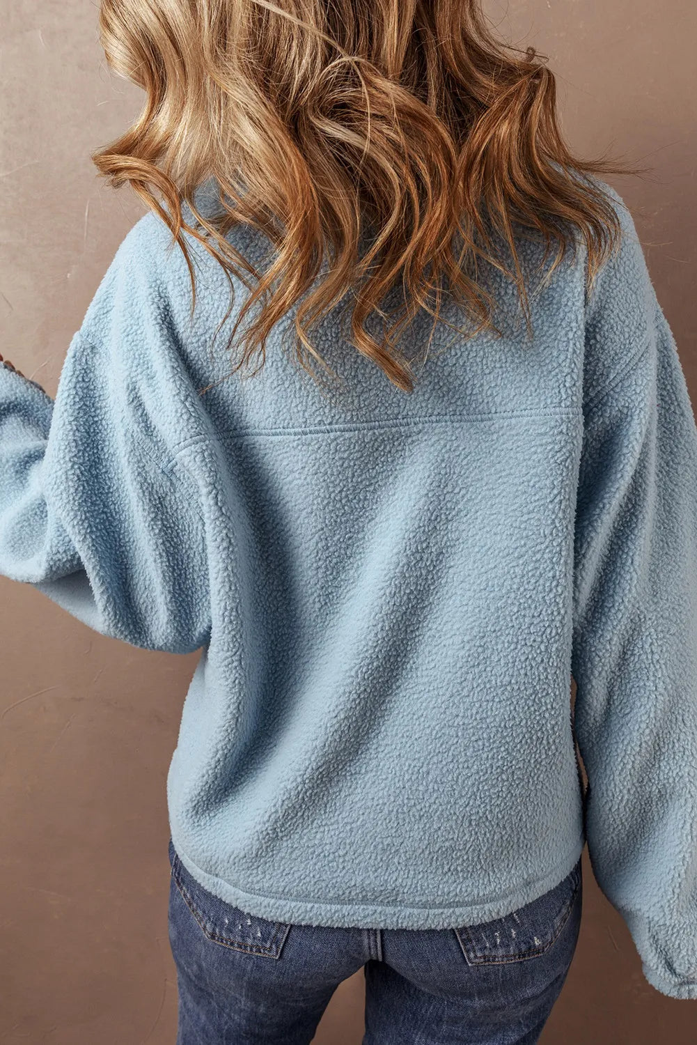 Brigitta® | Long sleeve half zip sweatshirt