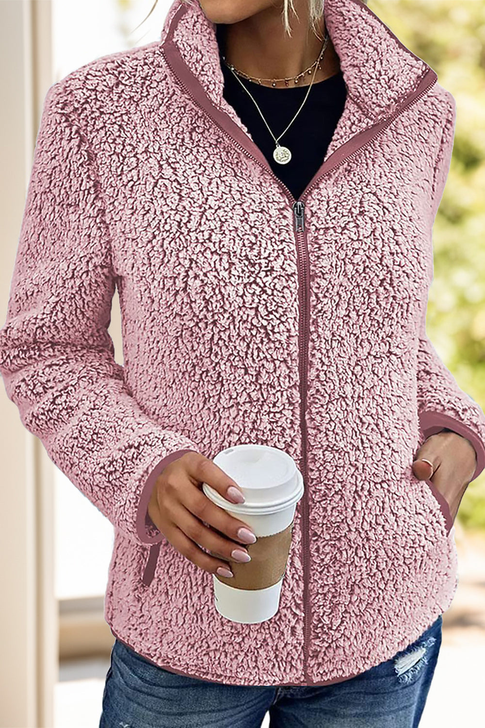 Doris® | Turtleneck jacket with zip and pockets