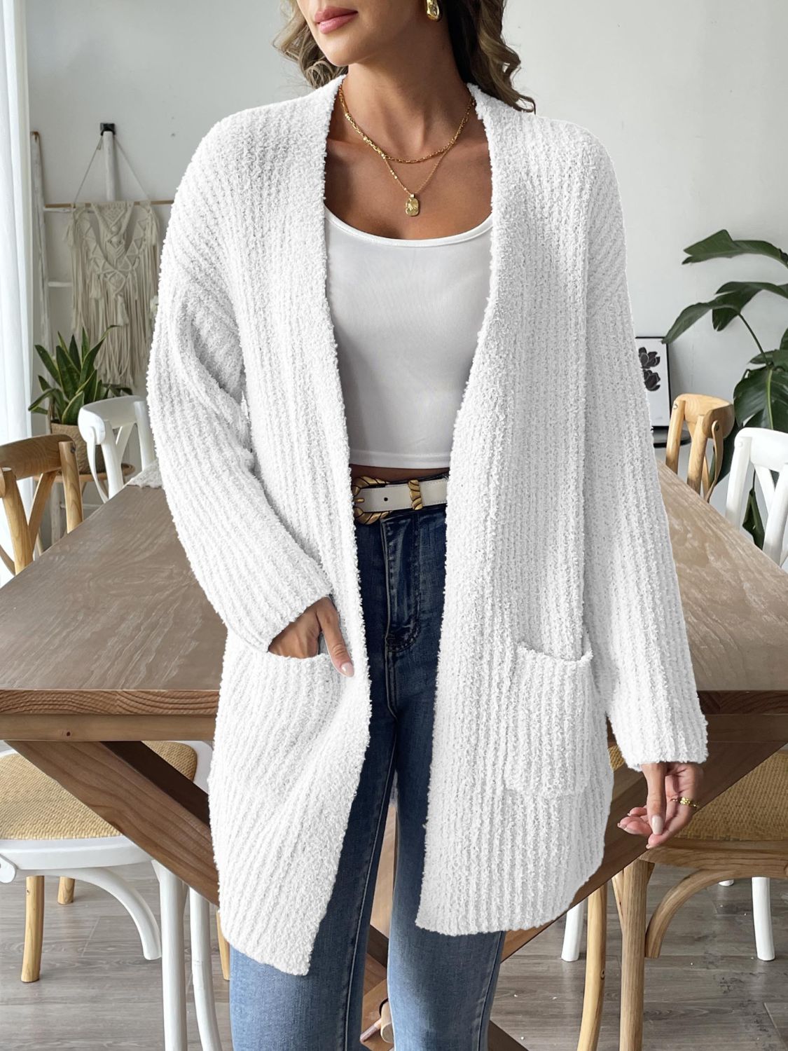 Elisa® | Long sleeve open front cardigan