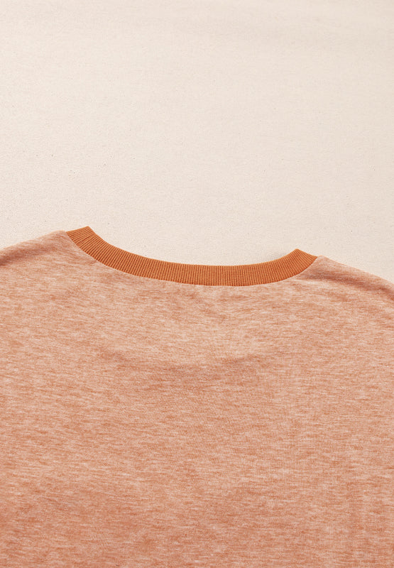 Consuelo® | Short-sleeved crew-neck T-shirt with studded heart patch