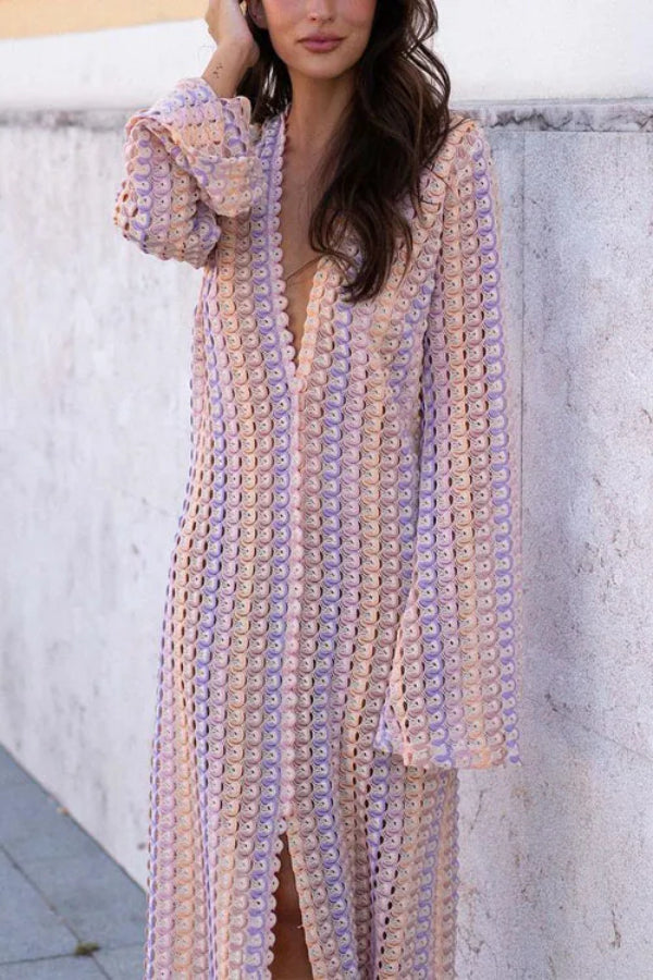 Dalia® | Lace dress with a hollow V-neck
