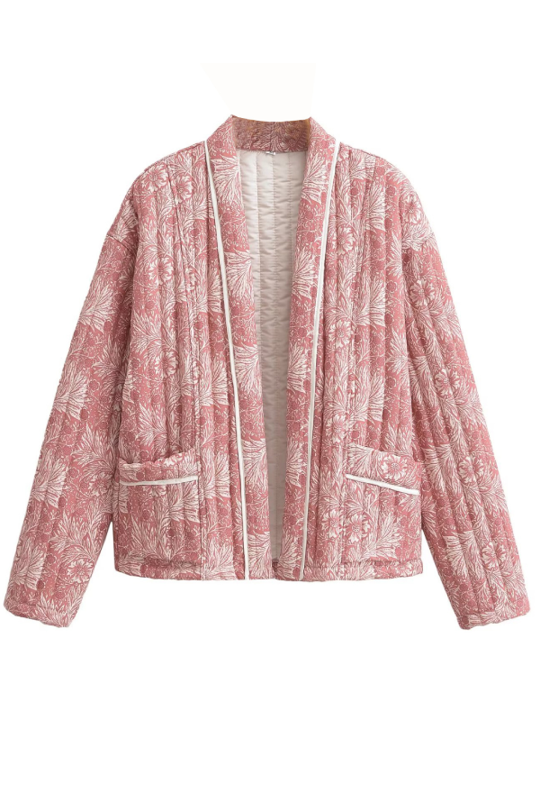 Claudia® | Loose Fashion Versatile Printed Cardigan Long Sleeve Cotton-padded Jacket