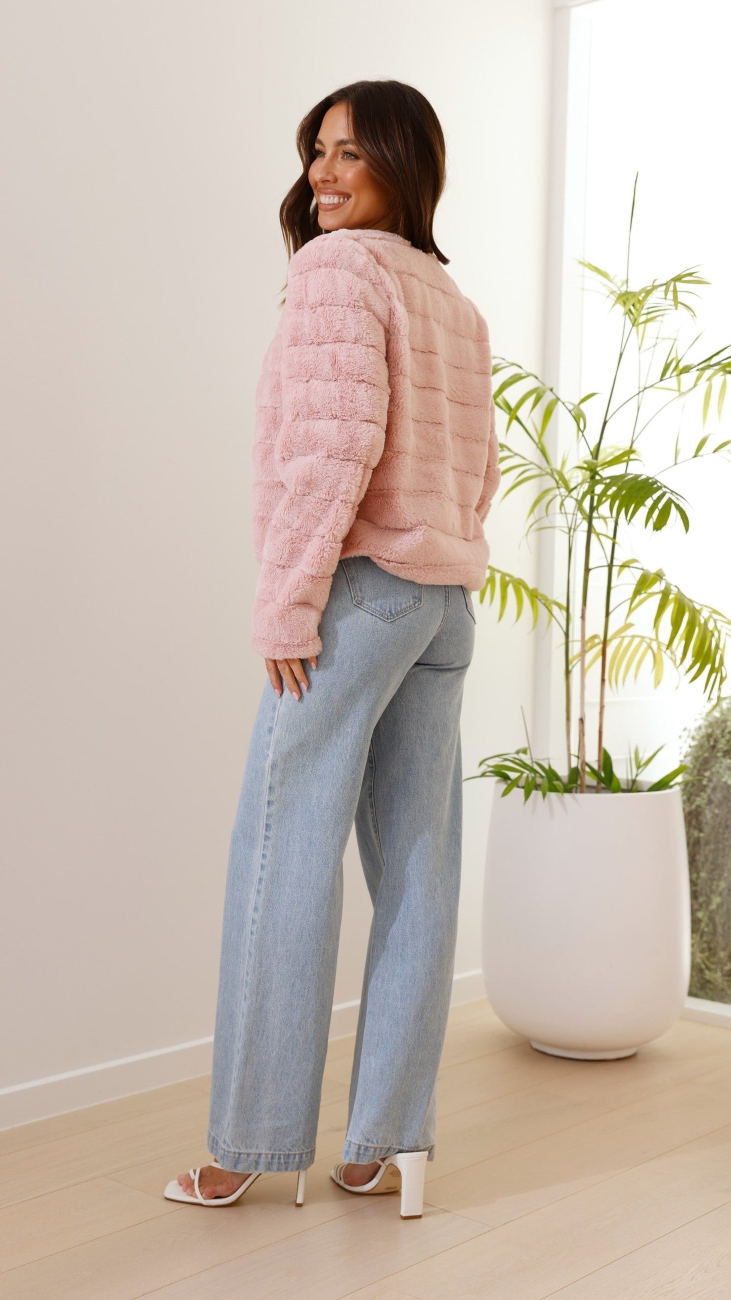 Nancy | Women's Cropped Faux Fur Jacket