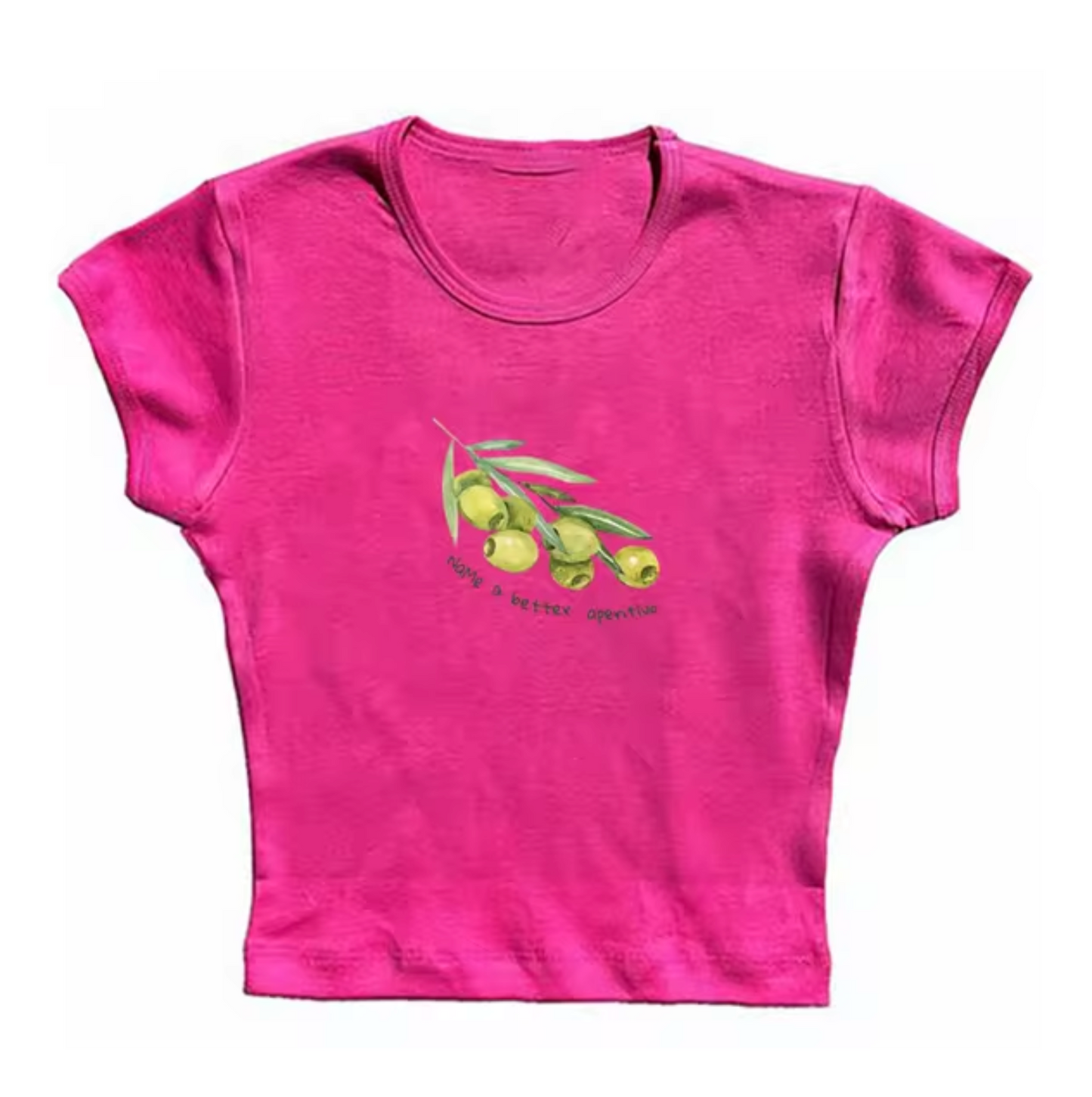 Elena® | Olive Print Crop Top Shirts