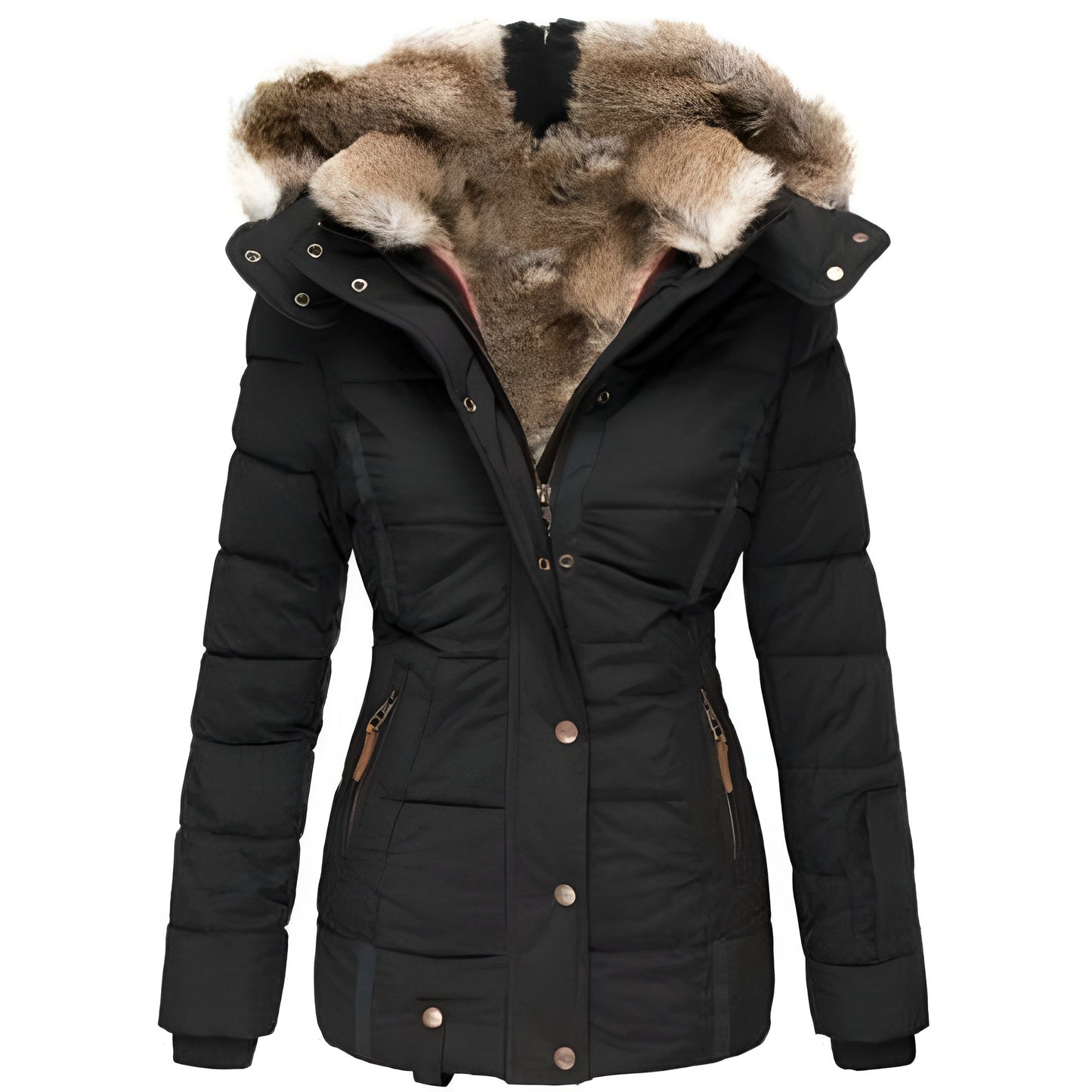 Ariadna® | Winter coat with faux fur