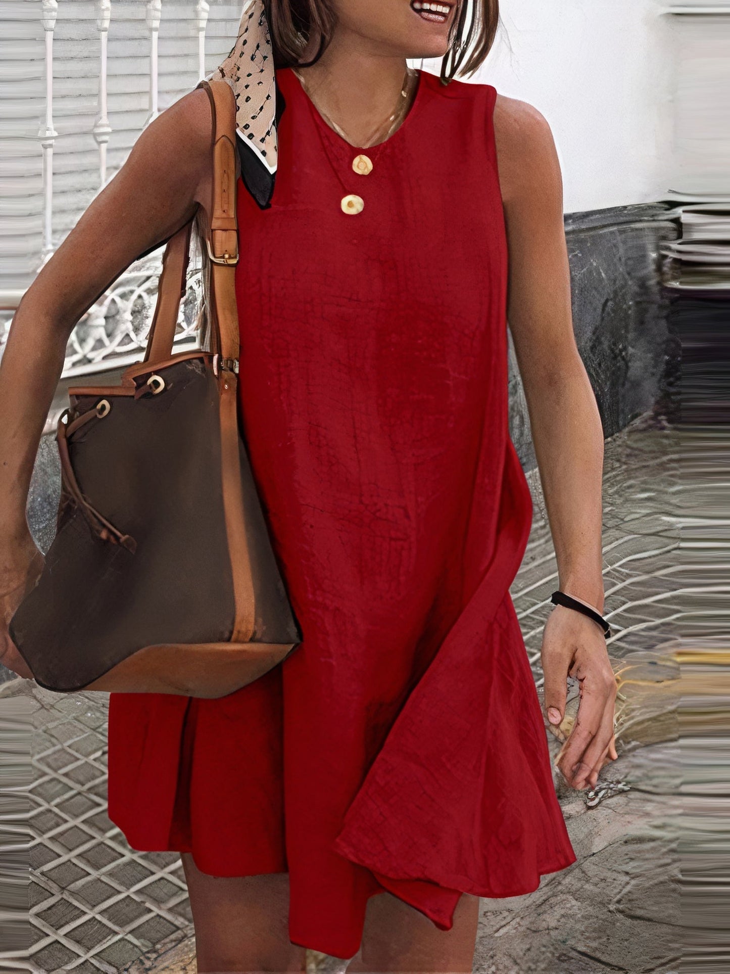Dulce® | Short Linen Dress