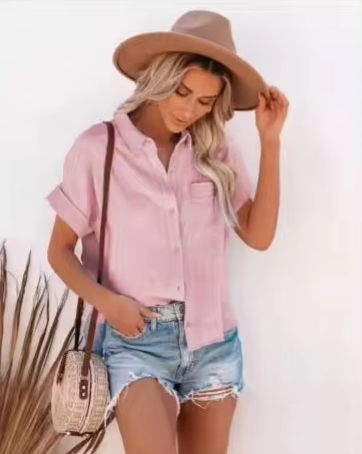 Dominique® | Short-Sleeved Blouse Made Of Cotton Linen
