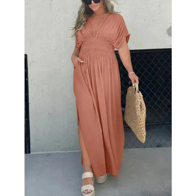 Alessia® | V-Neck Maxi Dress