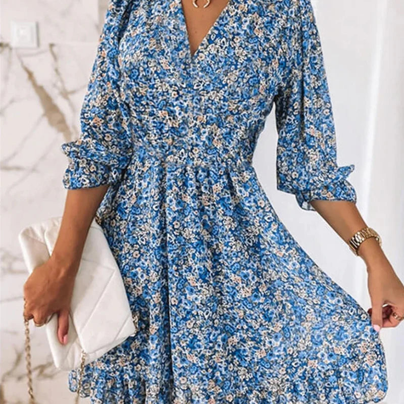 Beatriz® | Comfortable floral print dress for women