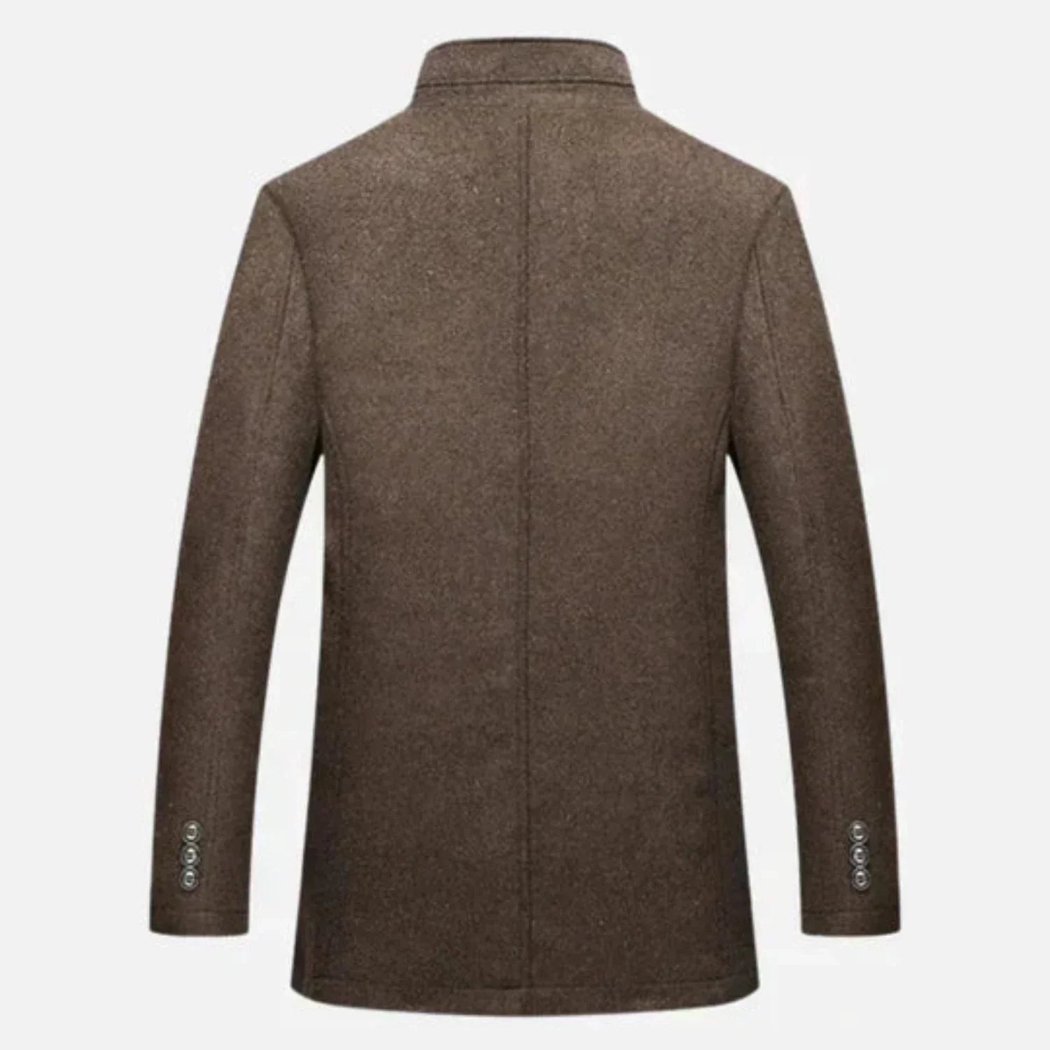 Edward | Men's Mid-Length Stand Collar Overcoat