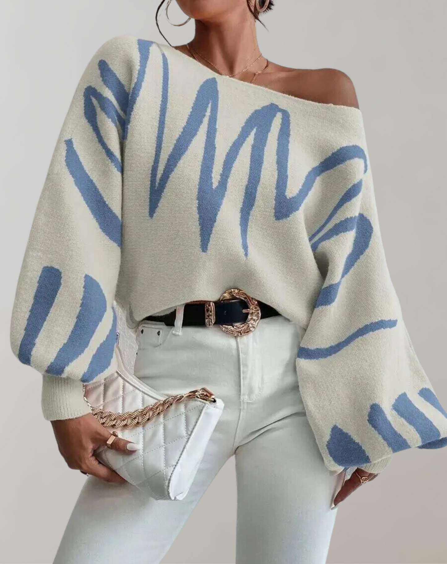 Belén® | Print Lantern Sleeves Off-Shoulder