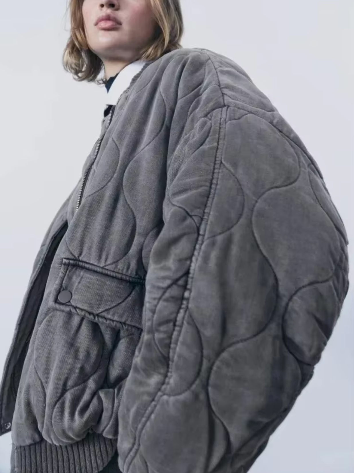 Brenda® | Cotton jacket with a crew neck
