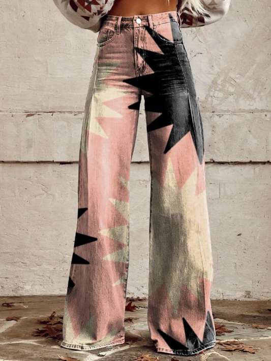 Dayana® | Geometric wide leg pants