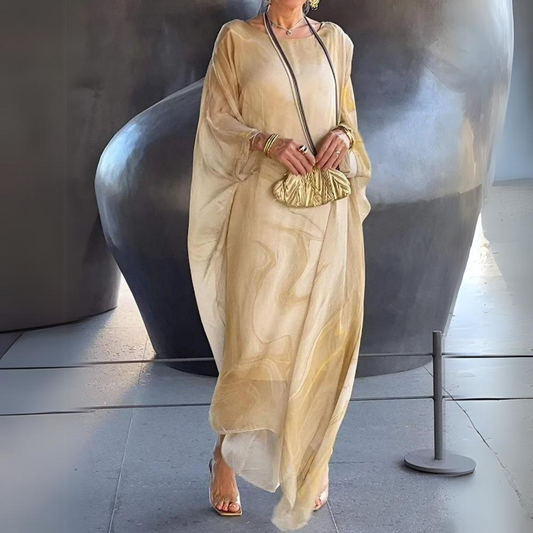 Agustina® | Elegant silk chiffon dress