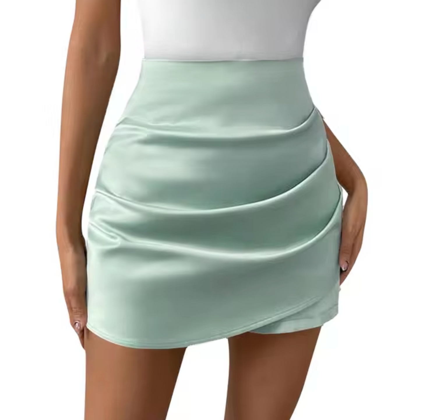 Beatriz® | Elegant satin mini skirt