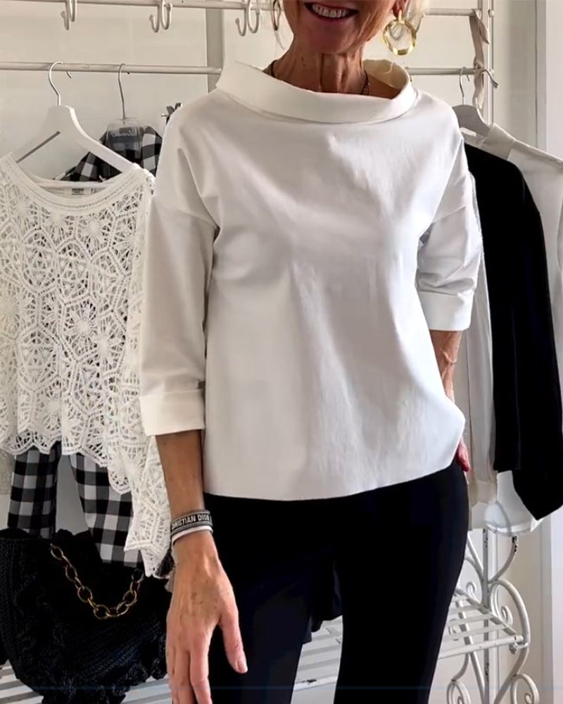 Angelines | Round neck top for women