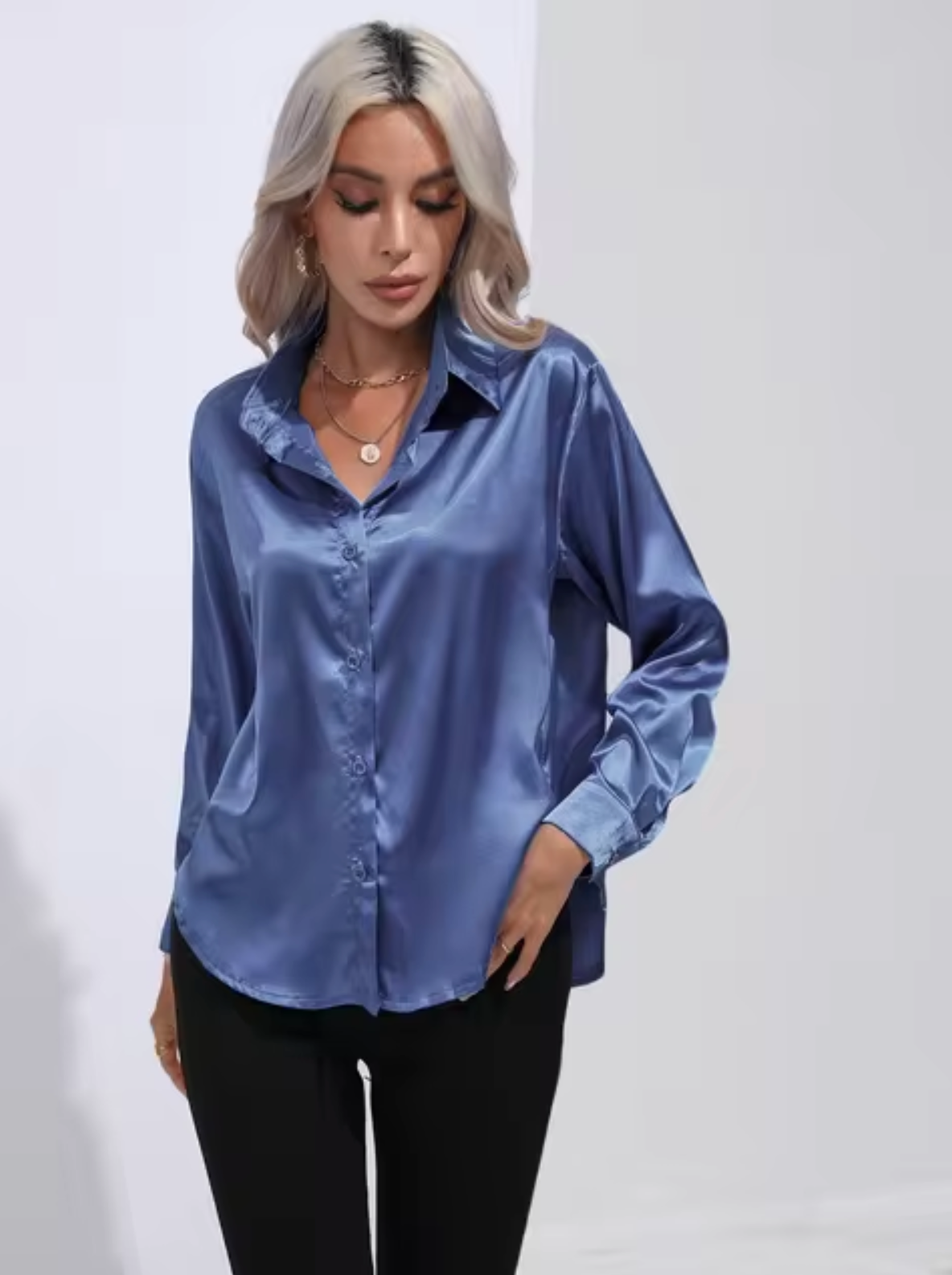 Bubeck® | Satin Blouse With Long Sleeves