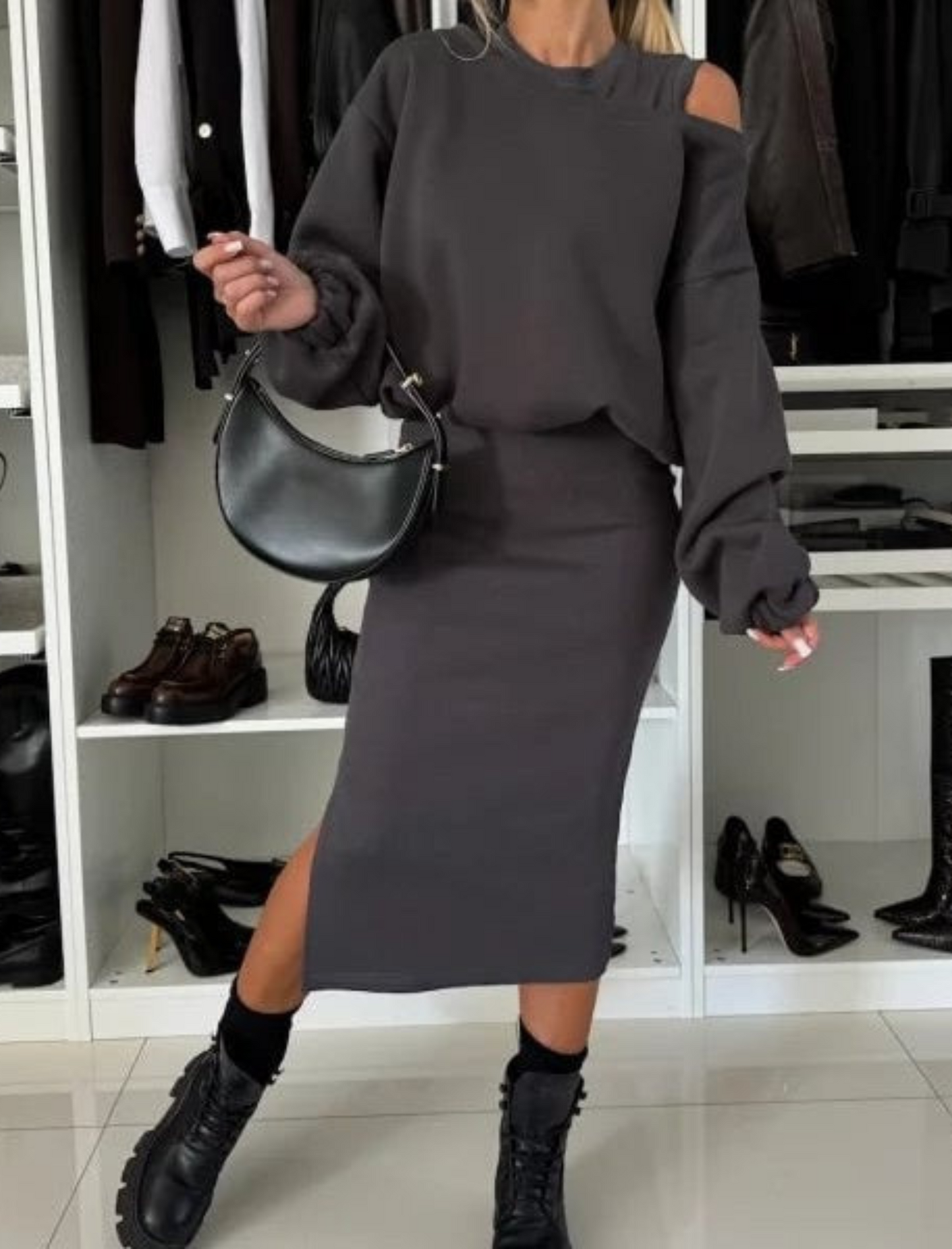 Doris® | Dress and sweater set