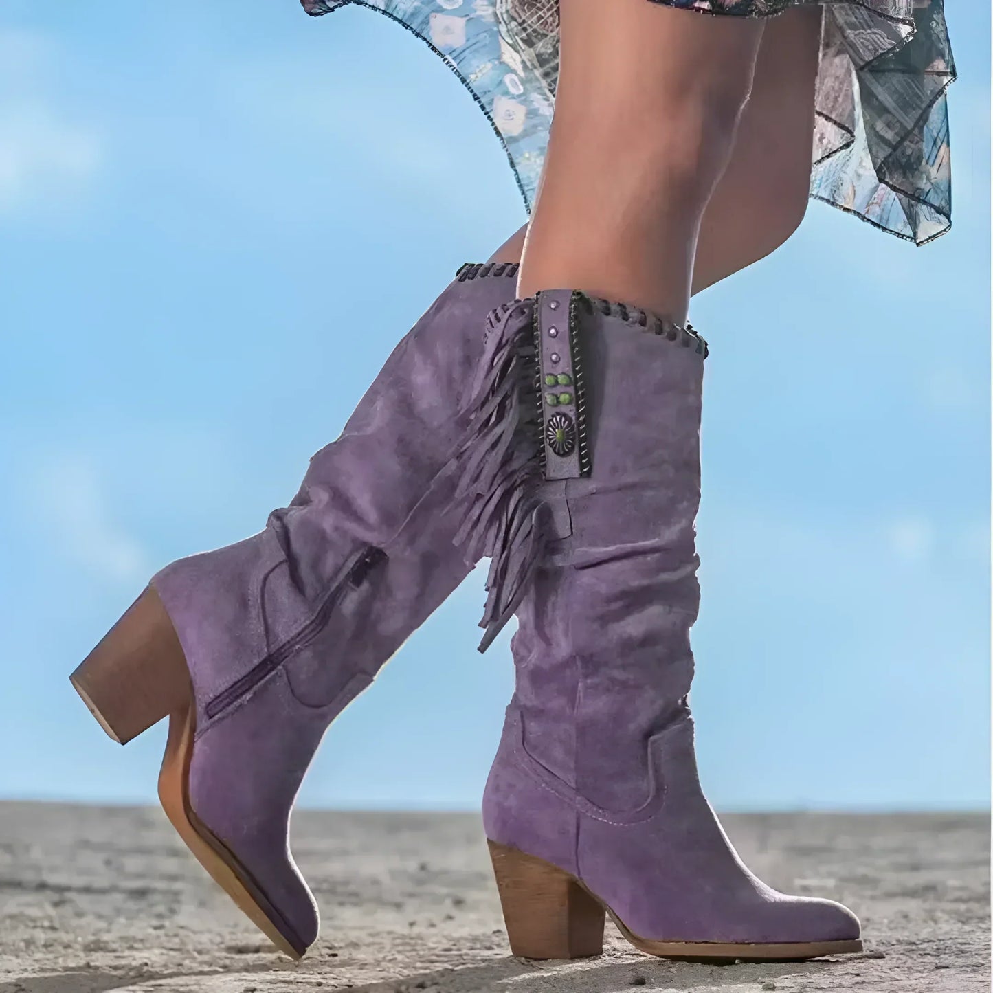 Adoncia | Genuine leather cowboy boots