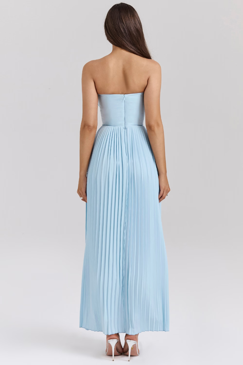 Dalia® | Dress Strapless Pleated Maxi Dress