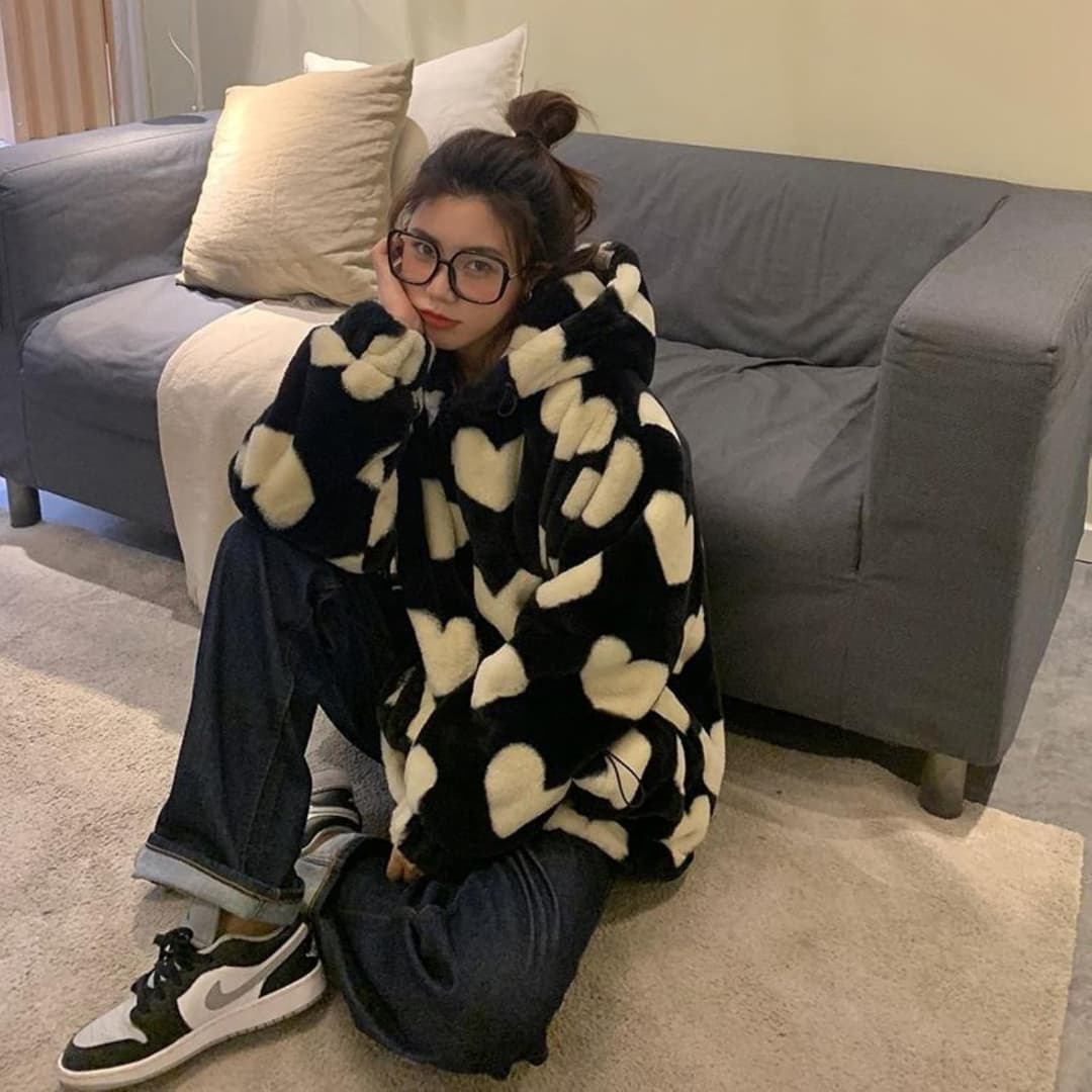 Denise® | Cozy Warm Heart Shaped Jacket